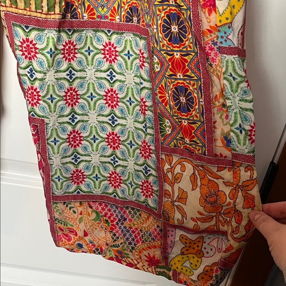 Bohemian Patchwork Wide Leg Pants - Picture 4 of 5